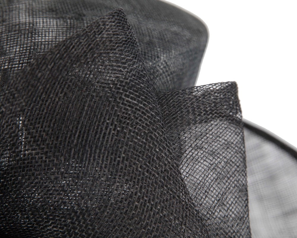 Black Max Alexander Wide-Brim Hat with Bow - Image 5