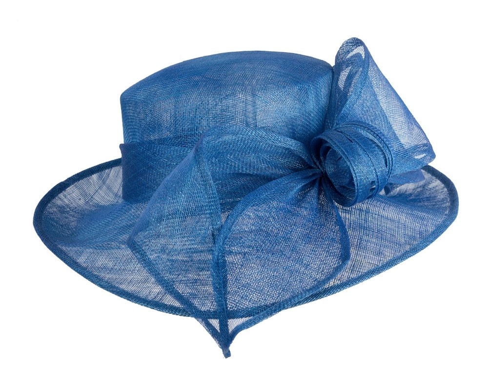 Royal Blue Max Alexander Wide-Brim Hat with Bow - Image 4