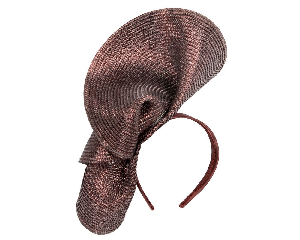 Sparkly tall chocolate fascinator by Fillies Collection - Image 4