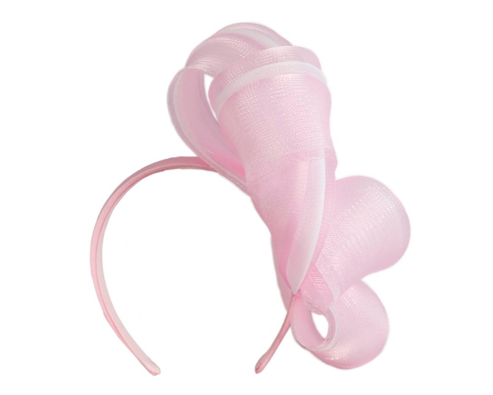 Pink layered racing fascinator by Fillies Collection - Image 4