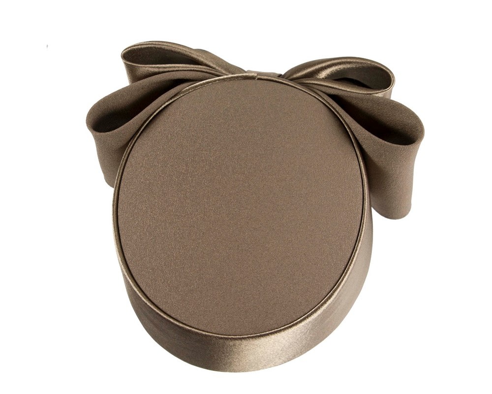 Fascinators Online - Elegant Olive Sculpted Bow Pillbox Hat by Cupids Millinery