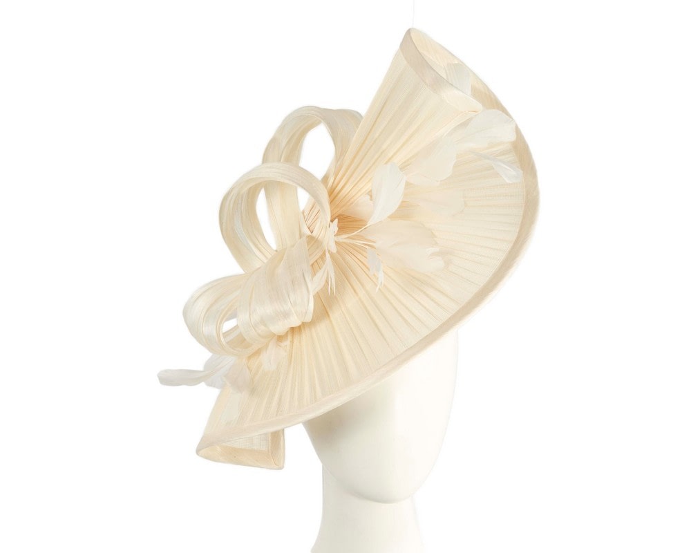 Fascinators Online - Tall Cream Jinsin Fillies Collection Fascinator