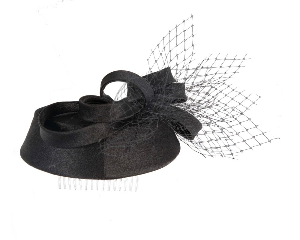 Custom made Black pillbox Hat by Cupids Millinery - Image 7