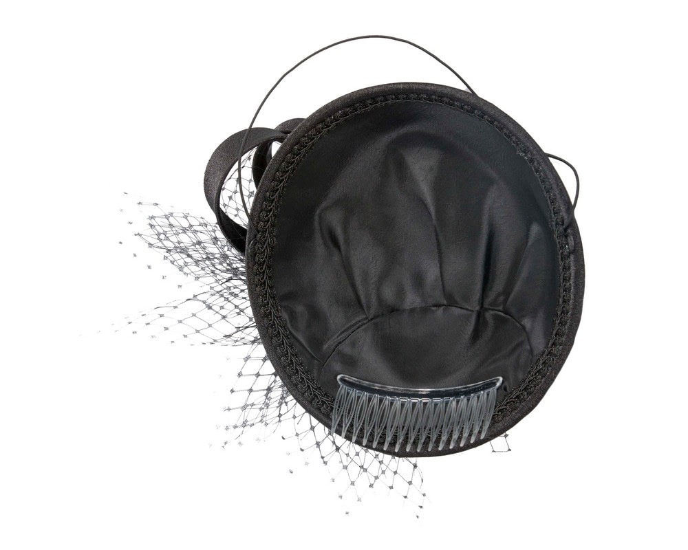 Custom made Black pillbox Hat by Cupids Millinery - Image 5