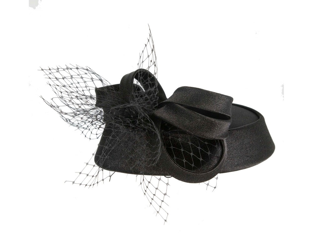 Custom made Black pillbox Hat by Cupids Millinery - Image 3