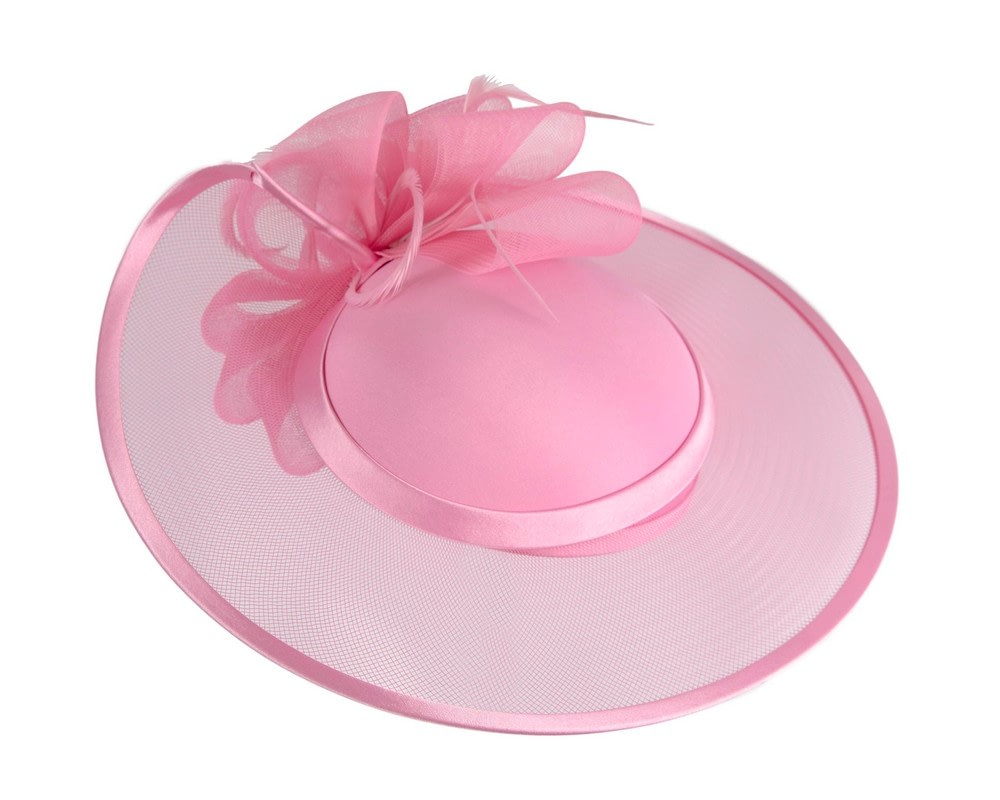 Fascinators Online - Pink custom made Mother of the Bride hat