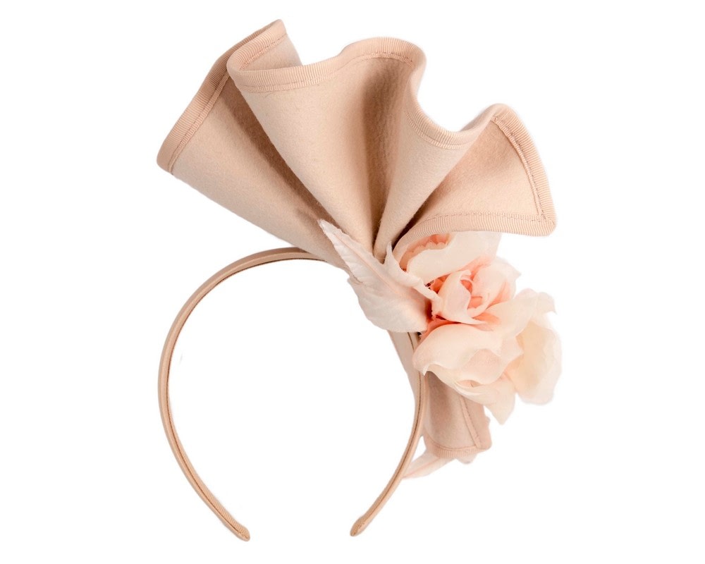 Nude Winter Racing Fascinator by Fillies Collection - Fascinators Online Nude Winter Racing Fascinator by Fillies Collection - Image 4