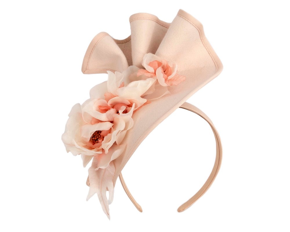 Fascinators Online - Nude Winter Racing Fascinator by Fillies Collection