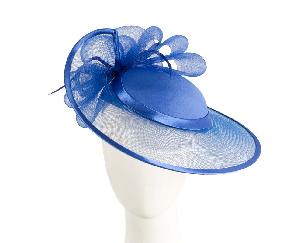 Royal Blue custom made Mother of the Bride hat - Fascinators Online Royal Blue custom made Mother of the Bride hat