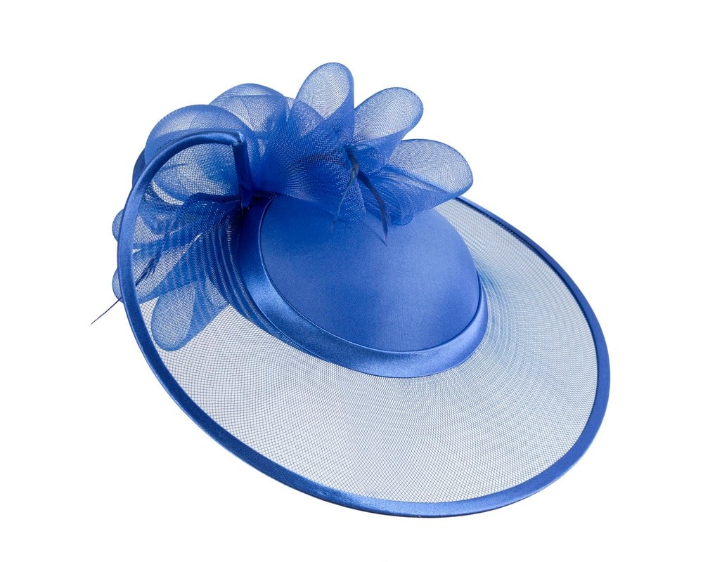 Royal Blue custom made Mother of the Bride hat - Fascinators Online Royal Blue custom made Mother of the Bride hat - Image 2