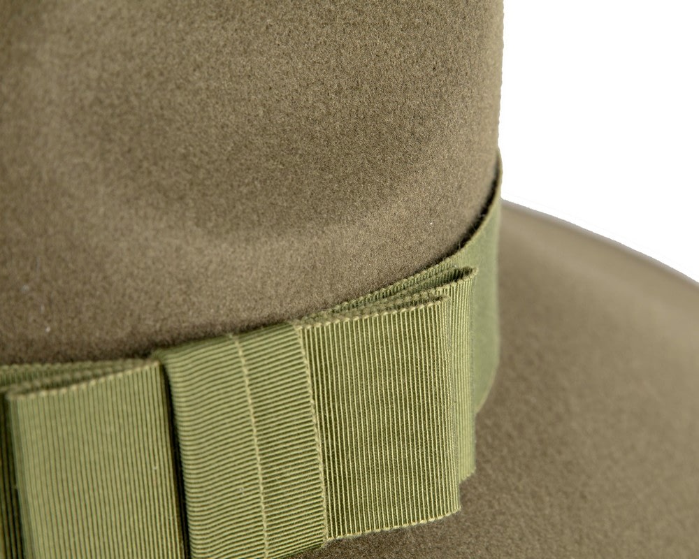 Olive Max Alexander Beige Wide Brim Felt Hat - Fascinators Online Olive Max Alexander Beige Wide Brim Felt Hat - Image 5