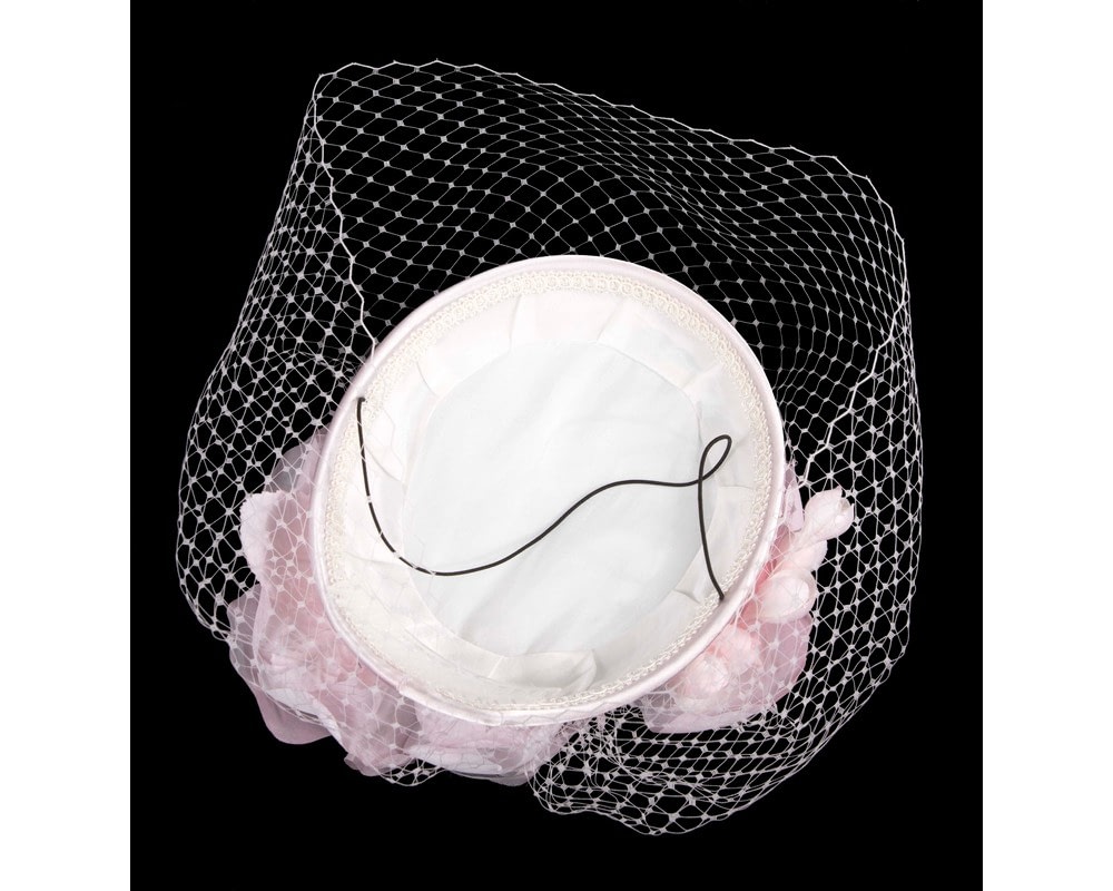 Pink Pillbox Fascinator – Handmade in Australia - Fascinators Online Pink Pillbox Fascinator – Handmade in Australia - Image 6