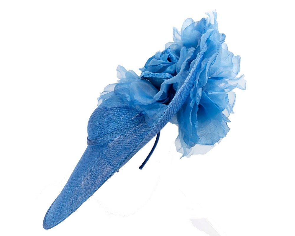 Large Fillies Collection Royal Blue Fascinator Hat - Fascinators Online Large Fillies Collection Royal Blue Fascinator Hat - Image 6