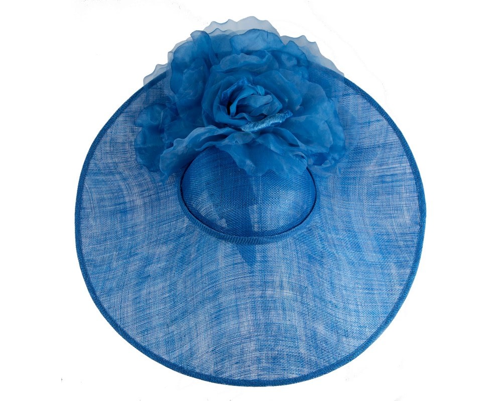 Large Fillies Collection Royal Blue Fascinator Hat - Fascinators Online Large Fillies Collection Royal Blue Fascinator Hat - Image 3