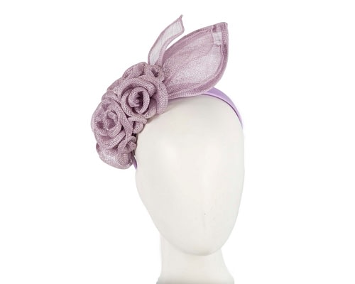 Fascinators Online - Large lilac flower headband fascinator by Max Alexander