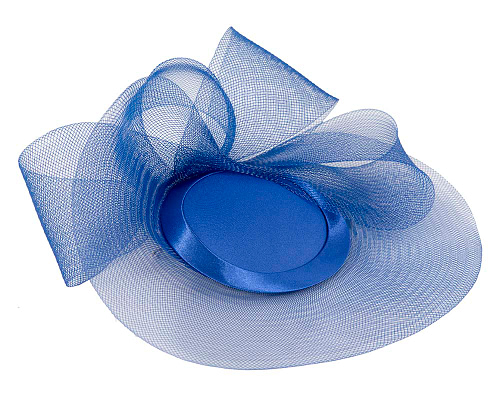 Fascinators Online - Royal Blue custom made Mother of the Bride cocktail hat