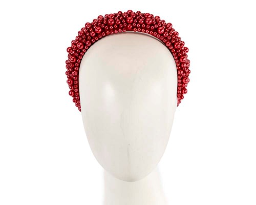 Fascinators Online - Stylish Red Fascinator Headband
