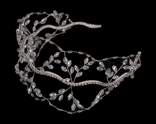 Fascinators Online - Delicate white fascinator headband