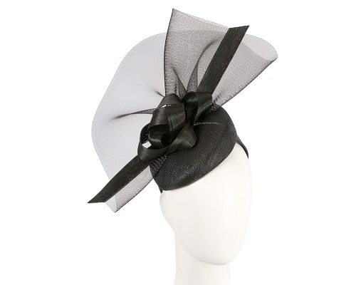 Fascinators Online - Bespoke black spring racing fascinator by Fillies Collection