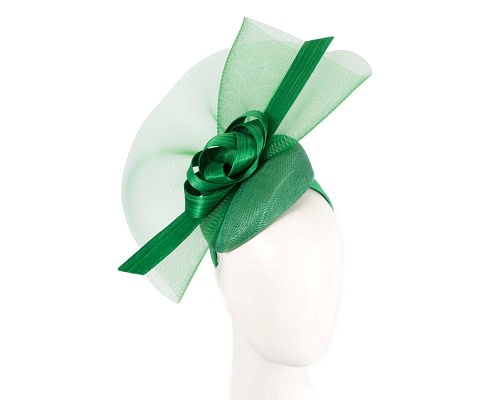 Fascinators Online - Bespoke green spring racing fascinator by Fillies Collection