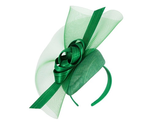 Fascinators Online - Bespoke green spring racing fascinator by Fillies Collection
