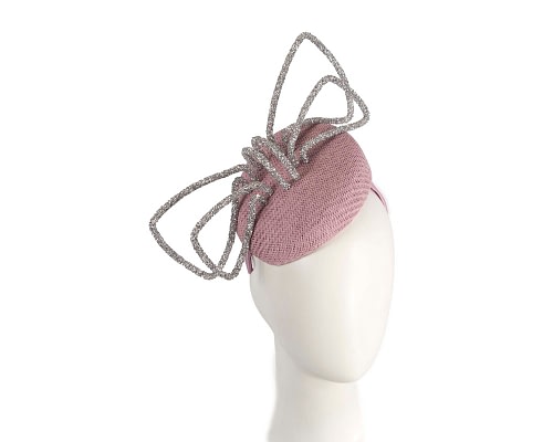 Fascinators Online - Bespoke lilac pillbox with bow by Fillies Collection