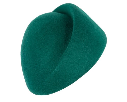 Fascinators Online - Designers green felt winter fashion hat by Max Alexander