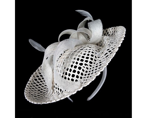 Fascinators Online - Max Alexander Chic White Fascinator Hat