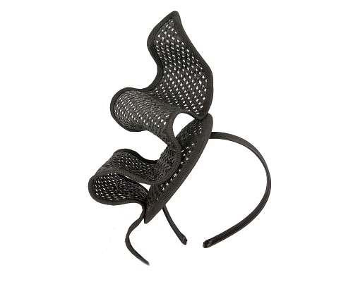 Fascinators Online - Patterned Black Max Alexander racing fascinator