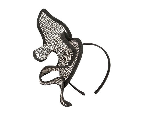 Fascinators Online - Patterned Black & White Max Alexander racing fascinator