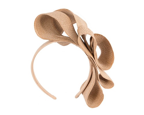 Fascinators Online - Nude loops racing fascinator by Max Alexander