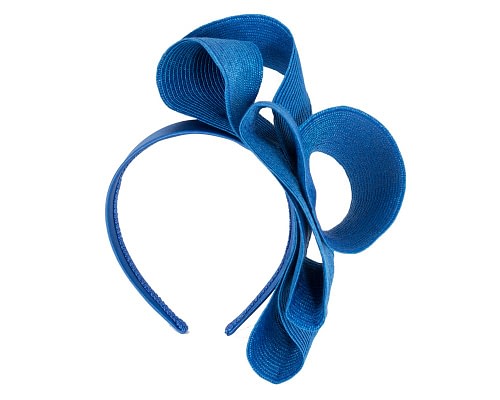 Fascinators Online - Royal Blue loops racing fascinator by Max Alexander