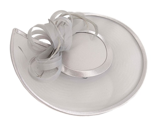Fascinators Online - Custom made silver cocktail hat