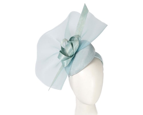 Fascinators Online - Bespoke light blue spring racing fascinator by Fillies Collection