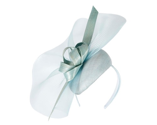 Fascinators Online - Bespoke light blue spring racing fascinator by Fillies Collection