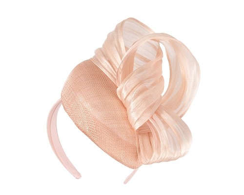 Fascinators Online - Blush pink pillbox with bow by Fillies Collection S307