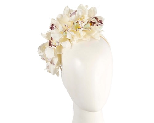 Fascinators Online - Floral Cream Fascinator - Max Alexander