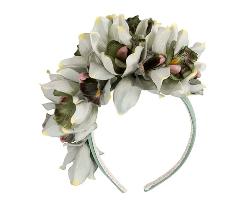 Fascinators Online - Floral Pistachio Green Fascinator - Max Alexander