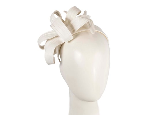 Fascinators Online - Stylish Cream Bow Fascinator by Max Alexander