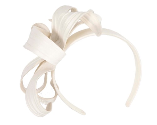 Fascinators Online - Stylish Cream Bow Fascinator by Max Alexander