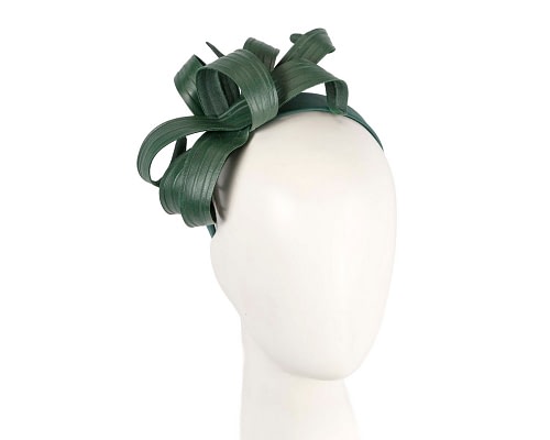 Fascinators Online - Stylish Dark Green Bow Fascinator by Max Alexander
