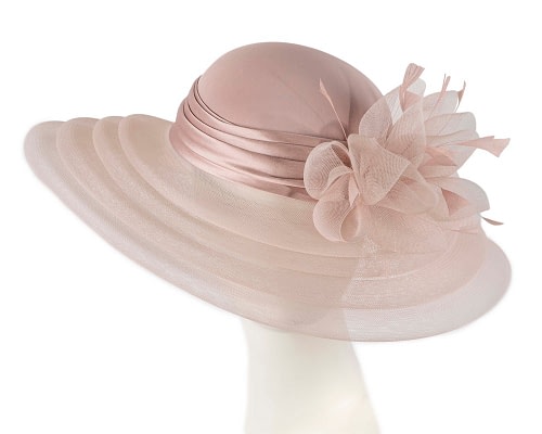 Fascinators Online - Tea Rose custom made Mother of the Bride hat