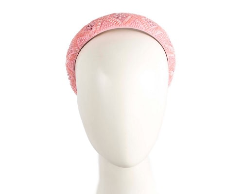 Fascinators Online - Fashion pink fascinator headband