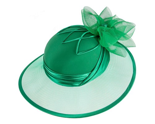 Fascinators Online - Custom Made Green Special Occasion Hat