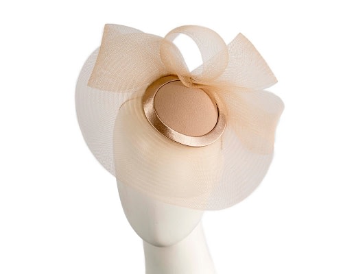 Fascinators Online - Cashew custom made Mother of the Bride cocktail hat