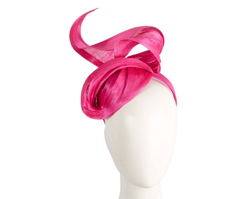 Fascinators Online - Bespoke fuchsia racing fascinator by Fillies Collection