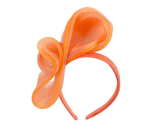 Fascinators Online - Orange layered racing fascinator by Fillies Collection
