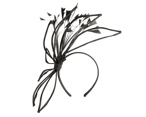 Fascinators Online - Black scuplted fascinator by Max Alexander