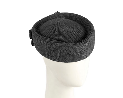 Fascinators Online - Soft black stewardess pillbox by Max Alexander