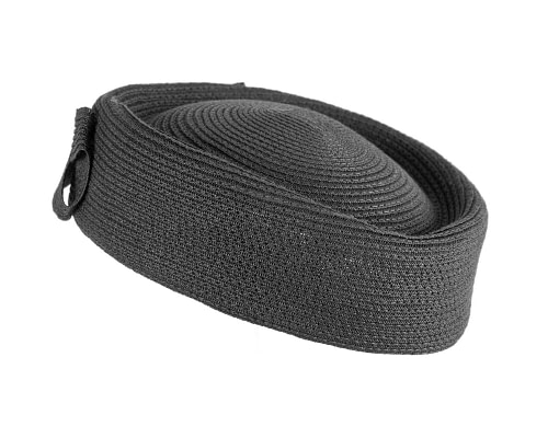 Fascinators Online - Soft black stewardess pillbox by Max Alexander